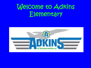 Welcome to Adkins Elementary