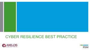 CYBER RESILIENCE BEST PRACTICE