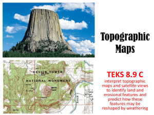 Topographic Maps TEKS 8.9 C