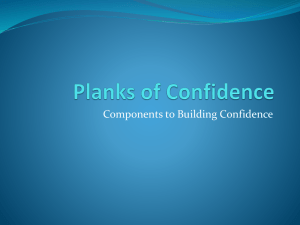 Components to Building Confidence