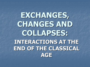 EXCHANGES, CHANGES AND COLLAPSES: INTERACTIONS AT THE