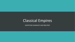 Classical Empires SOAPSTONE WARMUPS AND DBQ PREP