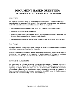 Columbian Exchange Essay Hepatitze Columbian Exchange And Triangular Trade Dbq Pwp Professional Assignment Writers also Thesis For Compare And Contrast Essay Business Plans Online