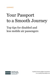 Your Passport to a Smooth Journey Top tips for disabled and