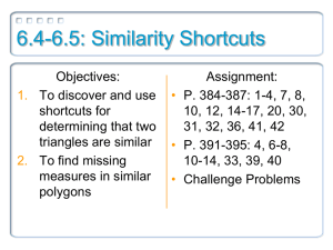 6.4-6.5: Similarity Shortcuts
