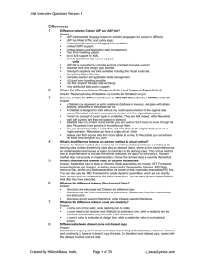 Differences   .Net Interview Questions Version 1