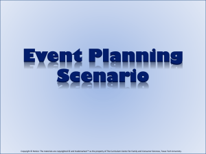 Event Planning Scenario