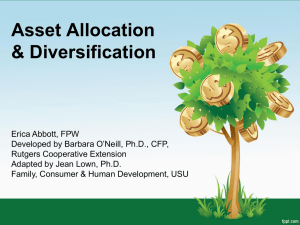 Asset Allocation &amp; Diversification