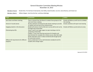 General Education Committee Meeting Minutes November 14, 2013