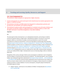 3 Teaching and Learning: Quality, Resources, and Support