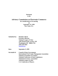 Advisory Commission on Electronic Commerce