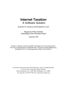 Internet Taxation