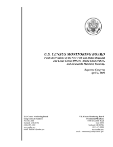 U.S. CENSUS MONITORING BOARD