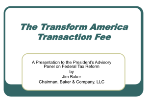 The Transform America Transaction Fee