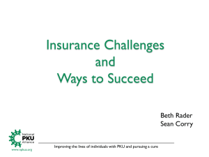 Insurance Challenges and Ways to Succeed Beth Rader