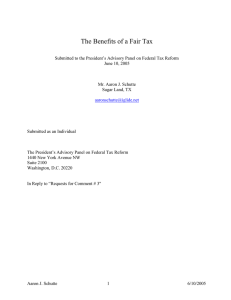 The Benefits of a Fair Tax