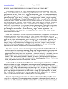 There is a set of attitudes in the United States... firmly believe that mobility is easy and that the poor... BEHIND MANY OTHER PROBLEMS LURKS ECONOMIC INEQUALITY