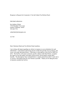 Response to Request for Comments # 2 by the Federal... Individual submission Ian Anthony Schatz
