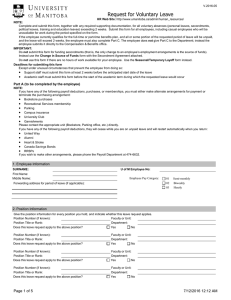Request for Voluntary Leave