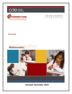 Revised: December 2010  First Grade