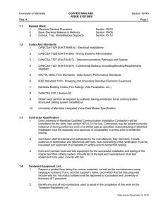 University of Manitoba COPPER WAN AND Section 16740