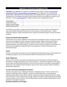 Appendix G: Performance Management Plan