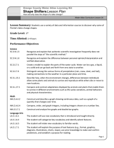 Shape Shifters Lesson Plan Lesson Summary: