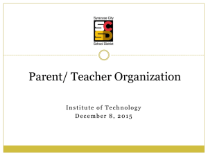Parent/ Teacher Organization
