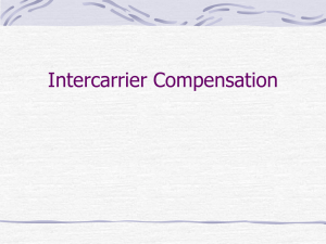 Intercarrier Compensation