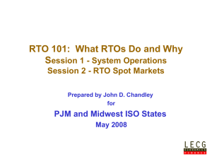 RTO 101:  What RTOs Do and Why S