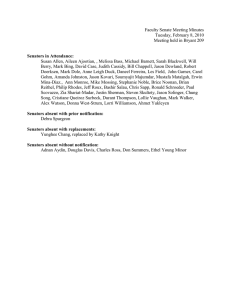 Faculty Senate Meeting Minutes Tuesday, February 8, 2010