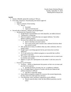 Faculty Senate Meeting Minutes Tuesday, September 14, 2010