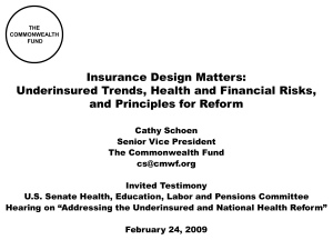 Insurance Design Matters: Underinsured Trends, Health and Financial Risks,