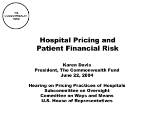 Hospital Pricing and Patient Financial Risk