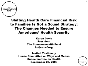 Shifting Health Care Financial Risk The Changes Needed to Ensure