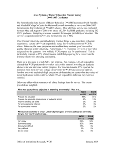 1  The Pennsylvania State System of Higher Education (PASSHE) contracted with... and Marshall College’s Center for Opinion Research to conduct a...