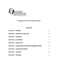 Imaging Project Requirements