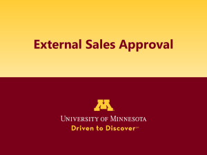 External Sales Approval