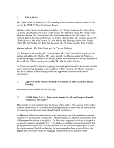 I.          ... Mr. Harris called the January 10, 2003 meeting of the... p.m. in the SETB 3