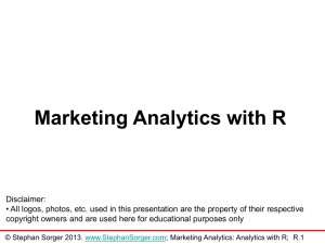 Marketing Analytics with R