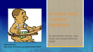 Ancient and modern traditions By Minatullah Abbas, Ingy