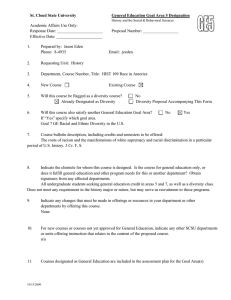 St. Cloud State University General Education Goal Area 5 Designation