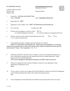 Academic Affairs Use Only: Response Date: Proposal Number: