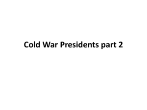 Cold War Presidents part 2