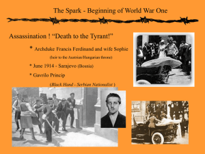 The Spark - Beginning of World War One *