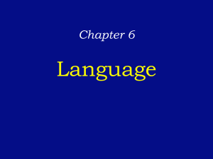 Language Chapter 6