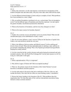 Unit IV: Political Study Questions Ch 14 - 17 Ch 14