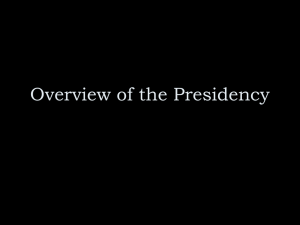 Overview of the Presidency
