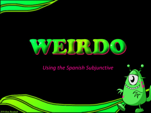 Using the Spanish Subjunctive