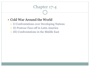 Chapter 17-4 Cold War Around the World 